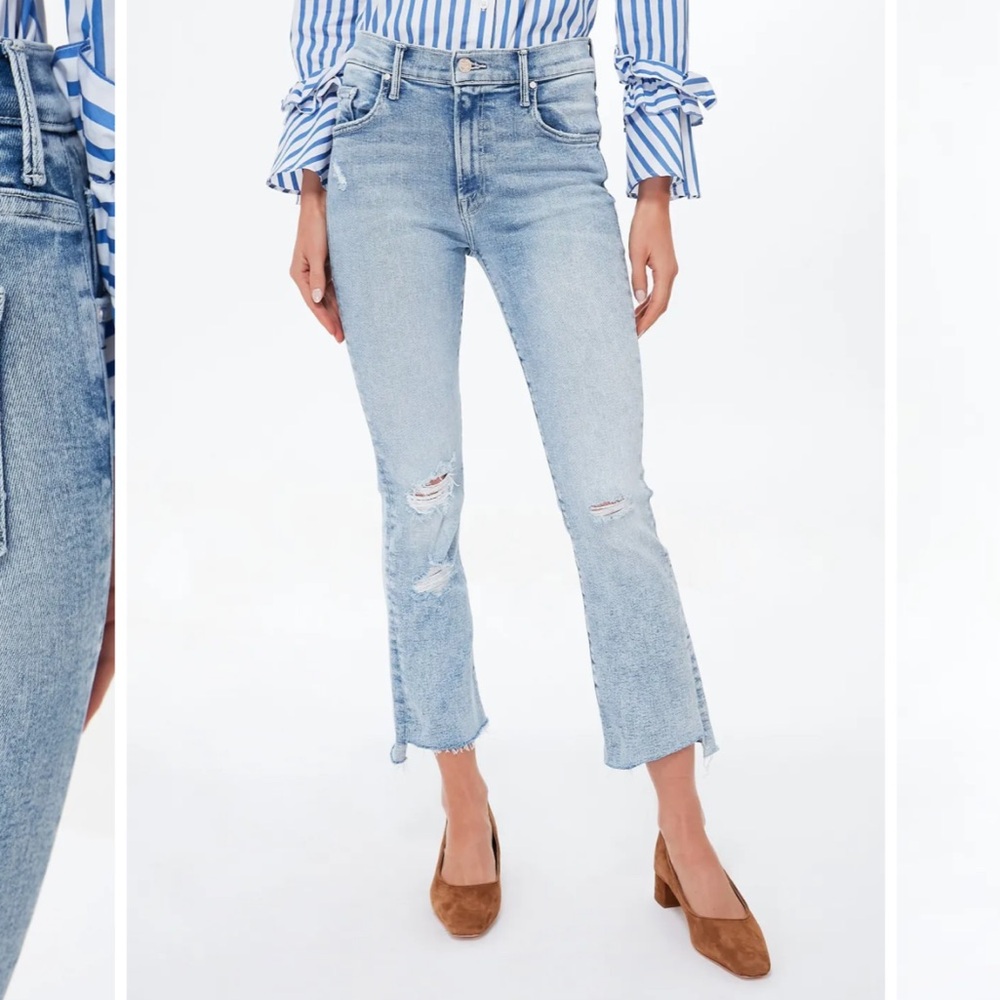 MOTHER The Insider Crop Step Fray